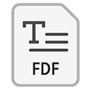 Иконка формата файла fdf