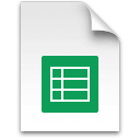 Иконка формата файла gsheet