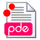 Иконка формата файла pde