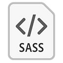 Иконка формата файла sass