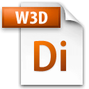 Иконка формата файла w3d