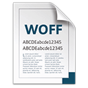Иконка формата файла woff2