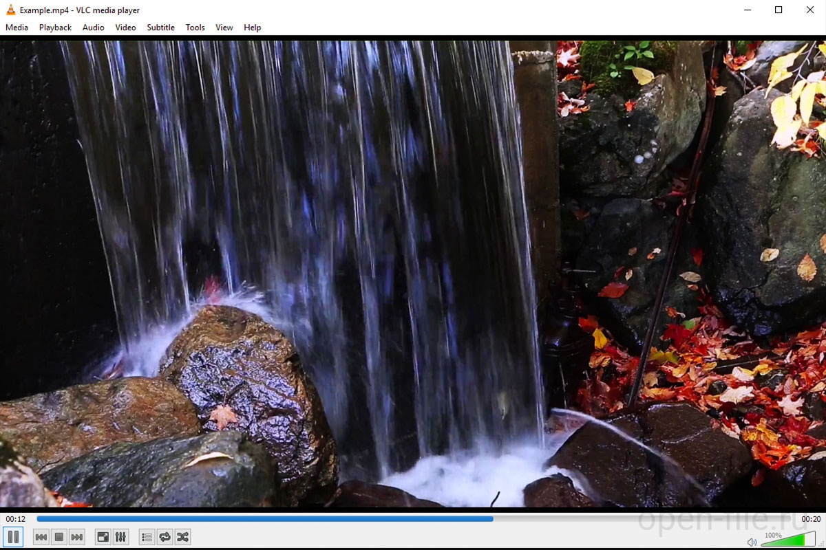 Скриншот программы VideoLAN VLC media player