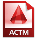 Иконка формата файла actm