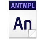 Иконка формата файла antmpl