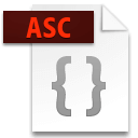Иконка формата файла asc