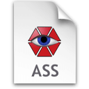 Иконка формата файла ass