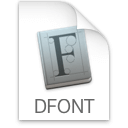 Иконка формата файла dfont