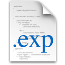 Иконка формата файла exp