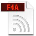 Иконка формата файла f4a