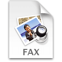 Иконка формата файла fax