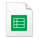 Иконка формата файла gsheet