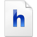 Иконка формата файла h