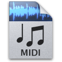 Иконка формата файла midi