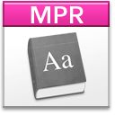 Иконка формата файла mpr