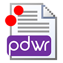 Иконка формата файла pdwr