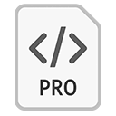 Иконка формата файла pro