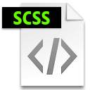 Иконка формата файла scss