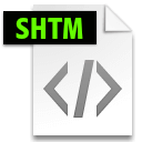 Иконка формата файла shtm