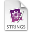 Иконка формата файла strings