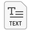 Иконка формата файла text